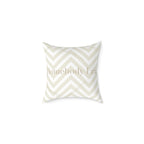 Decorative pillow with chevron pattern and 'Homebody Era' text on a white background