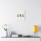 Olive Branch Triptych Wall Art – Minimalist Botanical Line Drawing on Ivory Linen Canvas | Modern Calm Decor by Lauland Living
