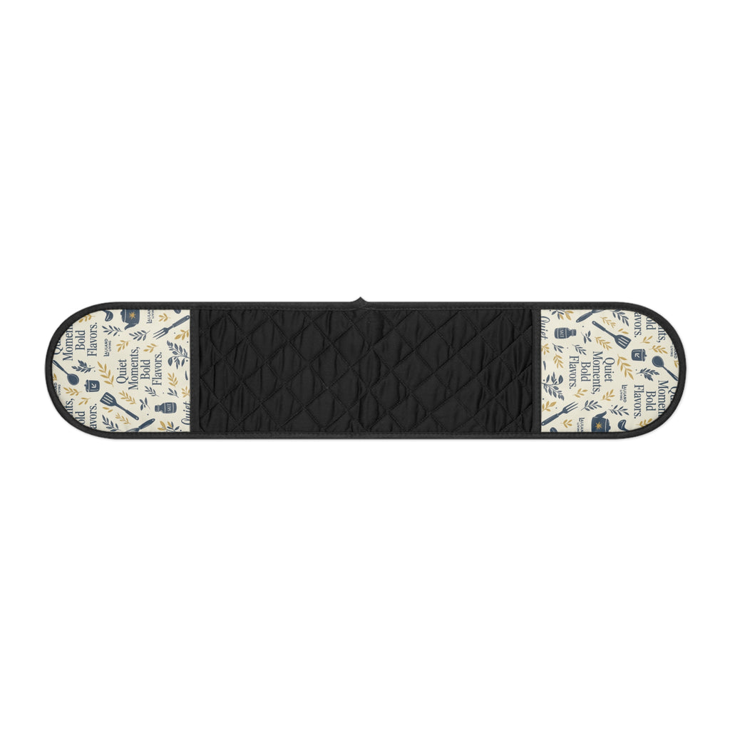 Oven Mitts - Double Oven Handle Cover with Kitchen Utensil Print