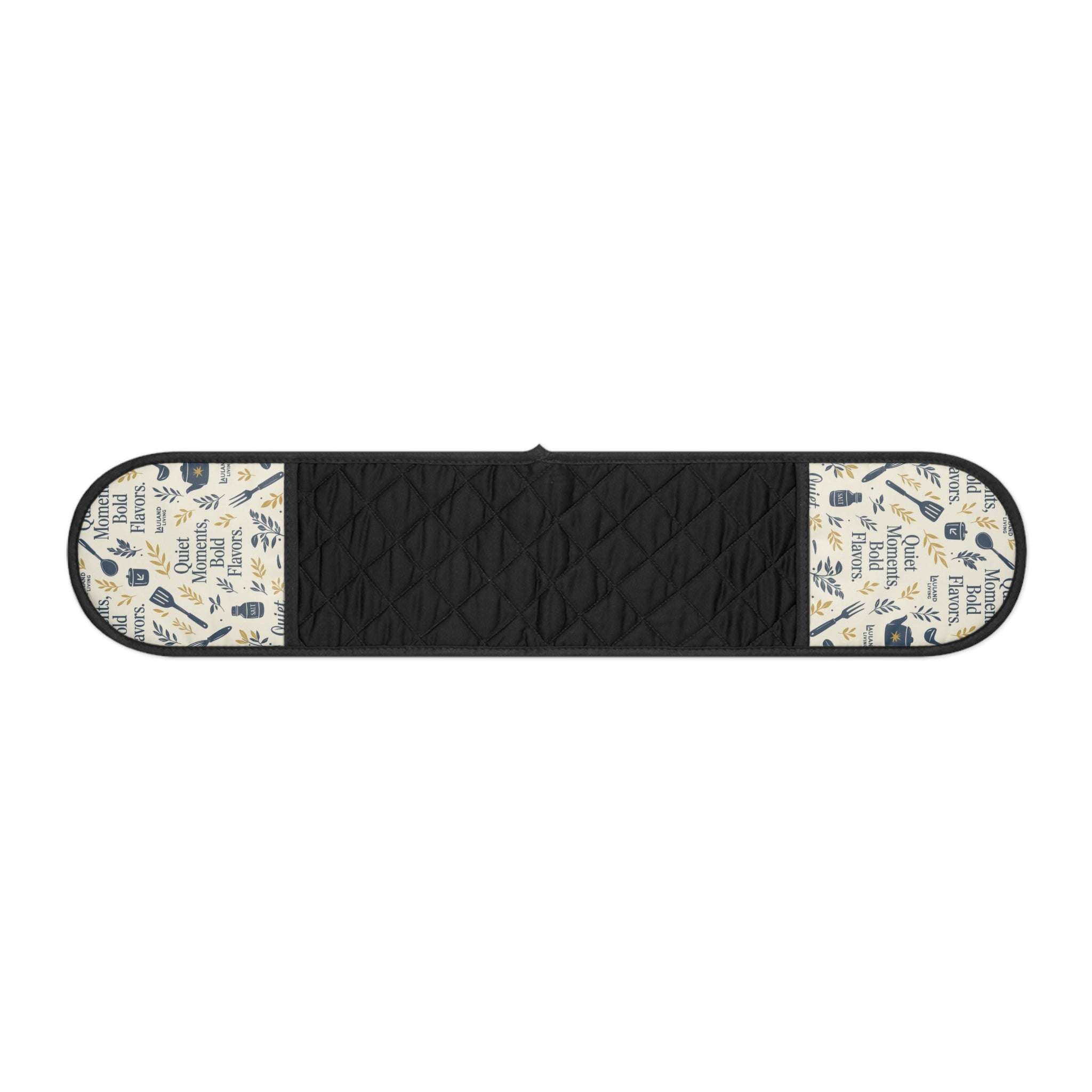 Oven Mitts - Double Oven Handle Cover with Kitchen Utensil Print