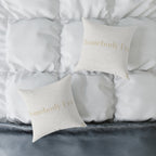 Homebody Era Chic Square Poly Canvas Pillow- Texture
