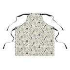 Apron — "Quiet Moments, Bold Flavors" Patterned Kitchen Apron