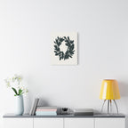 Olive Wreath Minimalist Line Art Print – Hand-Drawn Botanical Wall Decor, Serene Modern Home by Lauland Living