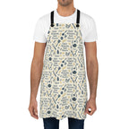 Apron — "Quiet Moments, Bold Flavors" Patterned Kitchen Apron