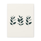 Olive Branch Triptych Wall Art – Minimalist Botanical Line Drawing on Ivory Linen Canvas | Modern Calm Decor by Lauland Living