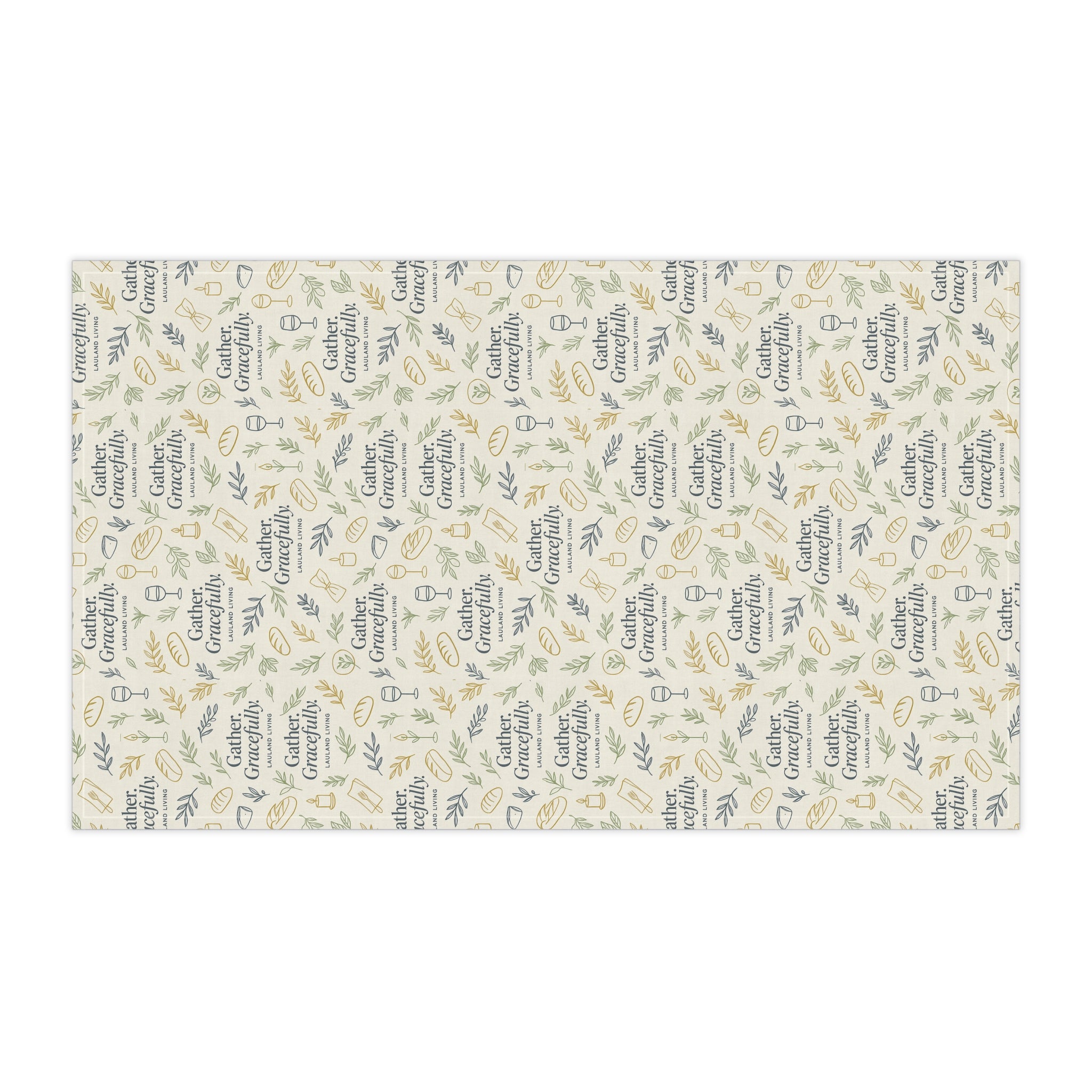 Gather Gracefully Floral Kitchen Tea Towel