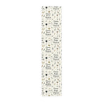 Pause Pour, Repeat Table Runner — French Wine Quote Cotton-Poly Table Runner