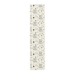 Pause Pour, Repeat Table Runner — French Wine Quote Cotton-Poly Table Runner