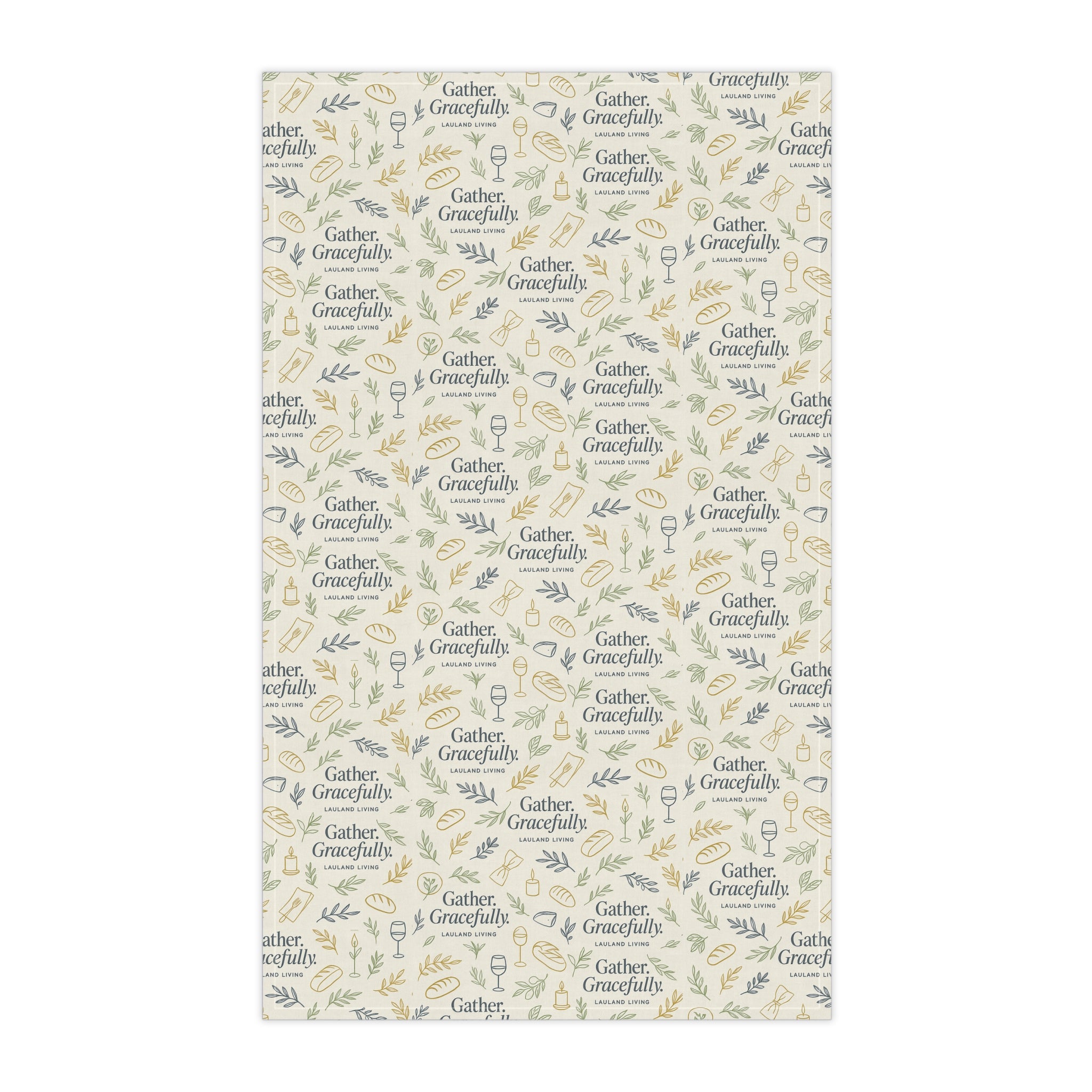 Gather Gracefully Floral Kitchen Tea Towel
