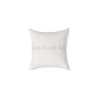 Homebody Era Chic Square Poly Canvas Pillow- Texture